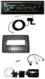 Автомагнитола для Fiat Stilo 2001–2007 Pioneer MP3, CD, USB, DAB с установочным карманом