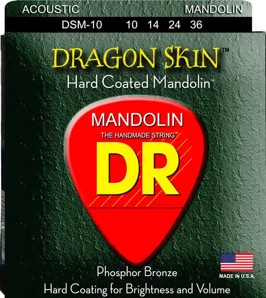 Струны для мандолины DR Strings DRAGON SKIN DR DSM-10, 10 - 36