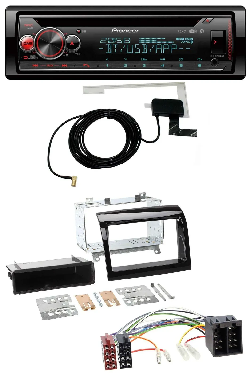 Автомагнитола Pioneer DAB, CD/MP3, USB, Bluetooth для Peugeot Boxer, Citroen Jumper, Fiat