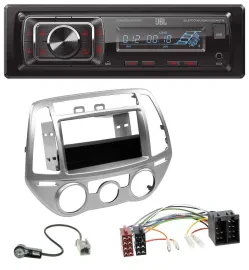 JBL SD AUX MP3 USB Bluetooth Autoradio für Hyundai i20 (12-14) man. Klima