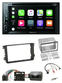 Pioneer Lenkrad USB DVD Bluetooth DAB 2DIN Autoradio für Skoda Fabia 5J 2007-201