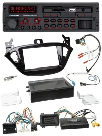 Blaupunkt SD Lenkrad USB Bluetooth DAB Autoradio für Opel Adam Corsa E ab 2013 P