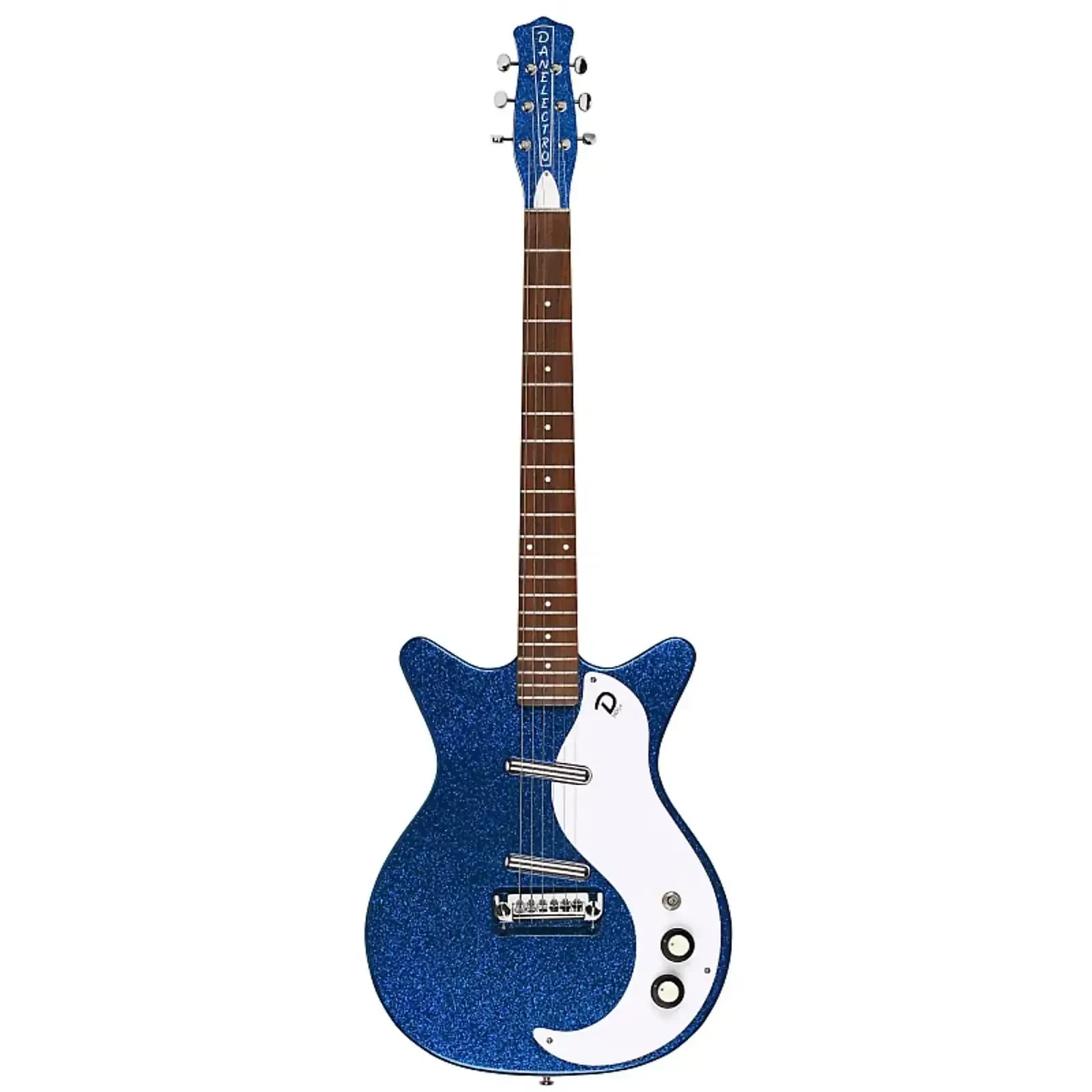 Электрогитара полуакустическая Danelectro 60th Anniversary DC '59 NOS+ Deep Blue Metalflake