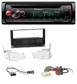 Автомагнитола Pioneer для Nissan Micra (2013–2017) MP3, DAB, CD, Bluetooth, USB, черный (piano black)