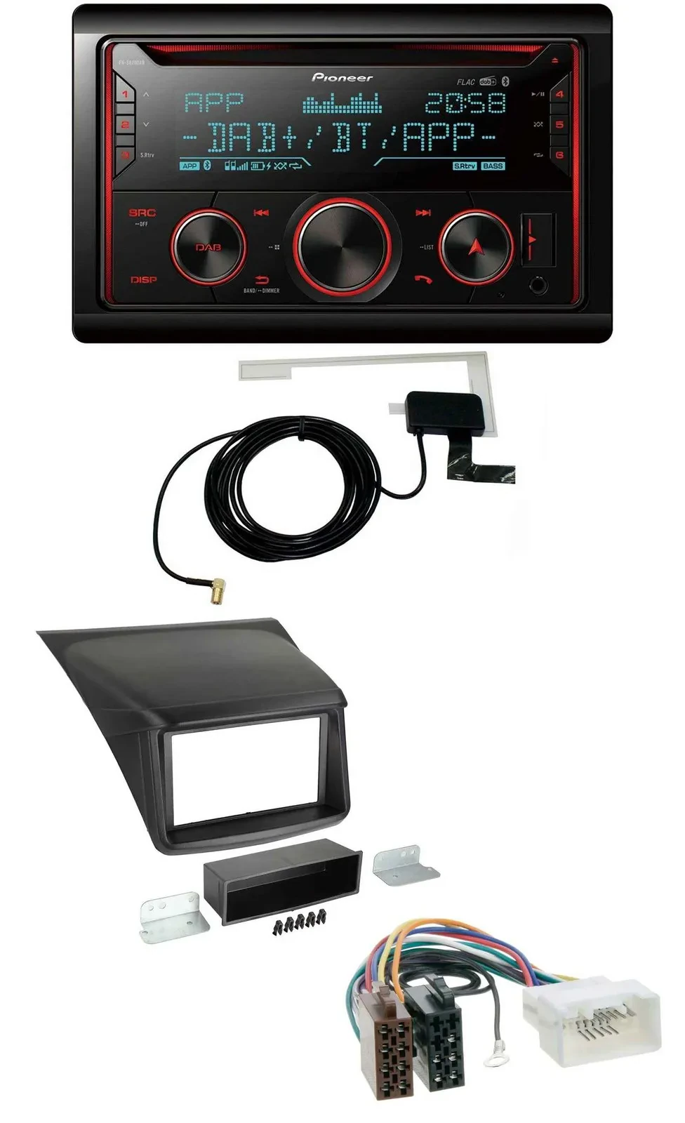 Автомагнитола для Mitsubishi L200 (2006–2015) Pioneer 2DIN, MP3, DAB, USB, CD, Bluetooth