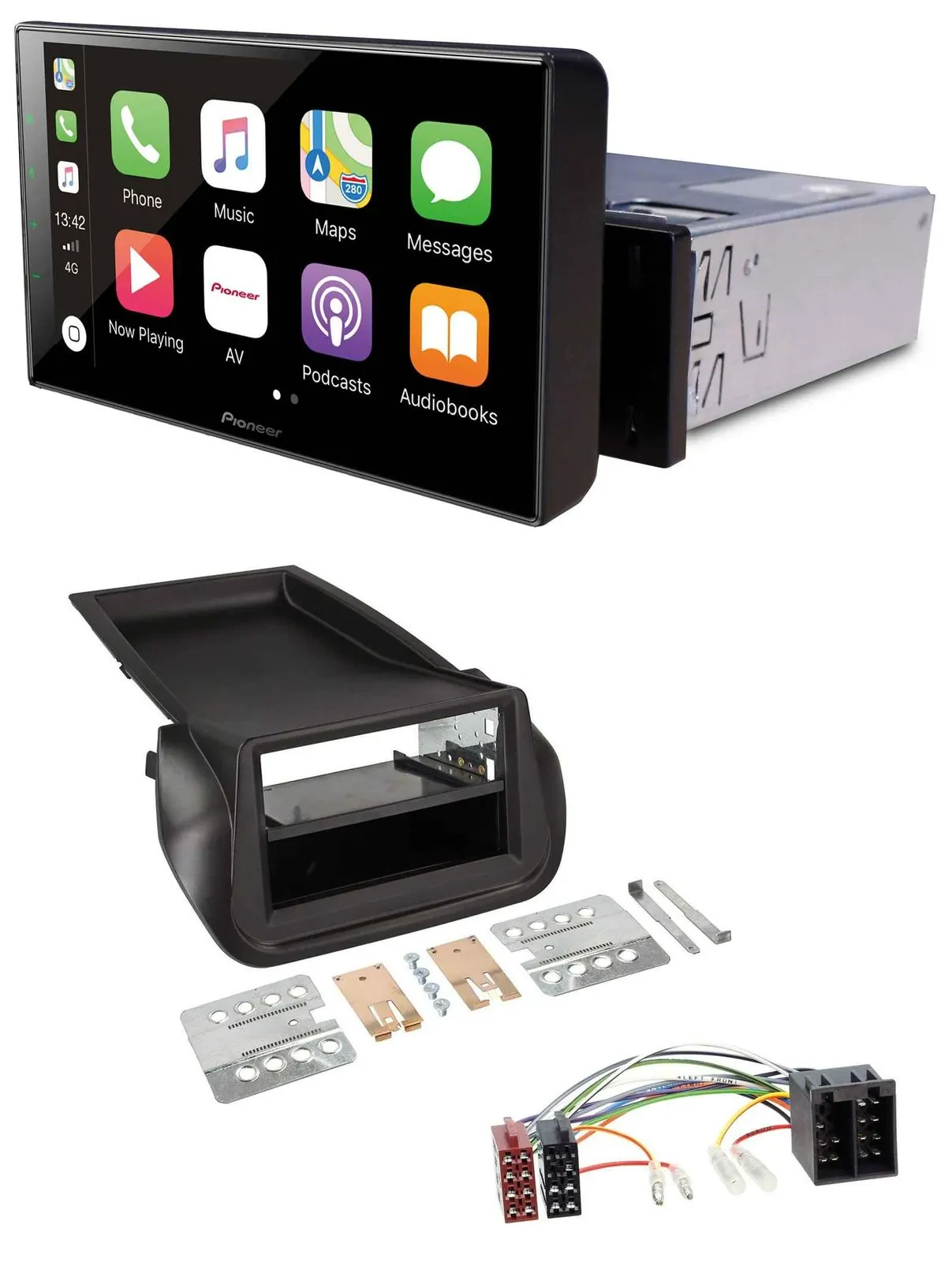 Pioneer Bluetooth MP3 DAB USB Autoradio für FIAT Fiorino (ab 2008)