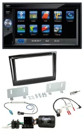 Blaupunkt Lenkrad USB Bluetooth TMC 2DIN Navigation für Fiat Doblo VDO ab 2015 p