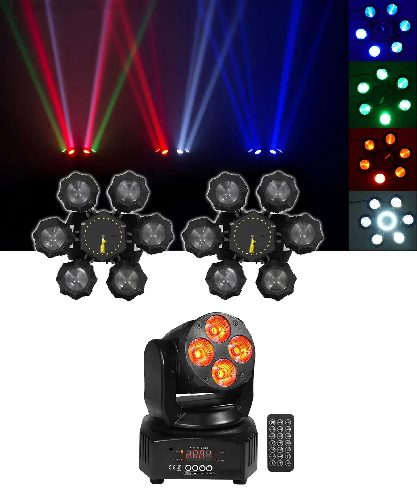Комплект светового оборудования Chauvet DJ Helicopter Q6 + RockOn-7