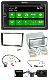 Blaupunkt Bluetooth 2DIN Lenkrad DAB USB TMC Navigation für Opel Zafira Corsa D