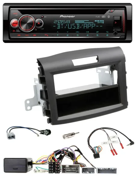 Pioneer Lenkrad DAB CD Bluetooth USB Autoradio für Honda CR-V ab 2013 schwarz