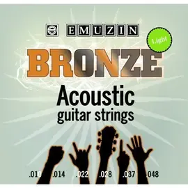 Струны для акустической гитары Emuzin 6PB 10-48 Bronze Acoustic 10-48