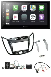 Pioneer Lenkrad Bluetooth DAB 2DIN USB Autoradio für Ford C-Max Kuga Klavierlack