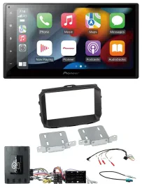Pioneer DAB Bluetooth 2DIN USB Lenkrad Autoradio für Alfa Giulietta Infoadapter