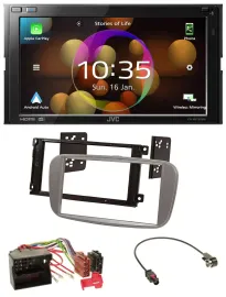 JVC DAB MP3 2DIN Bluetooth USB Autoradio für Ford Mondeo 07-14 S-Max silber