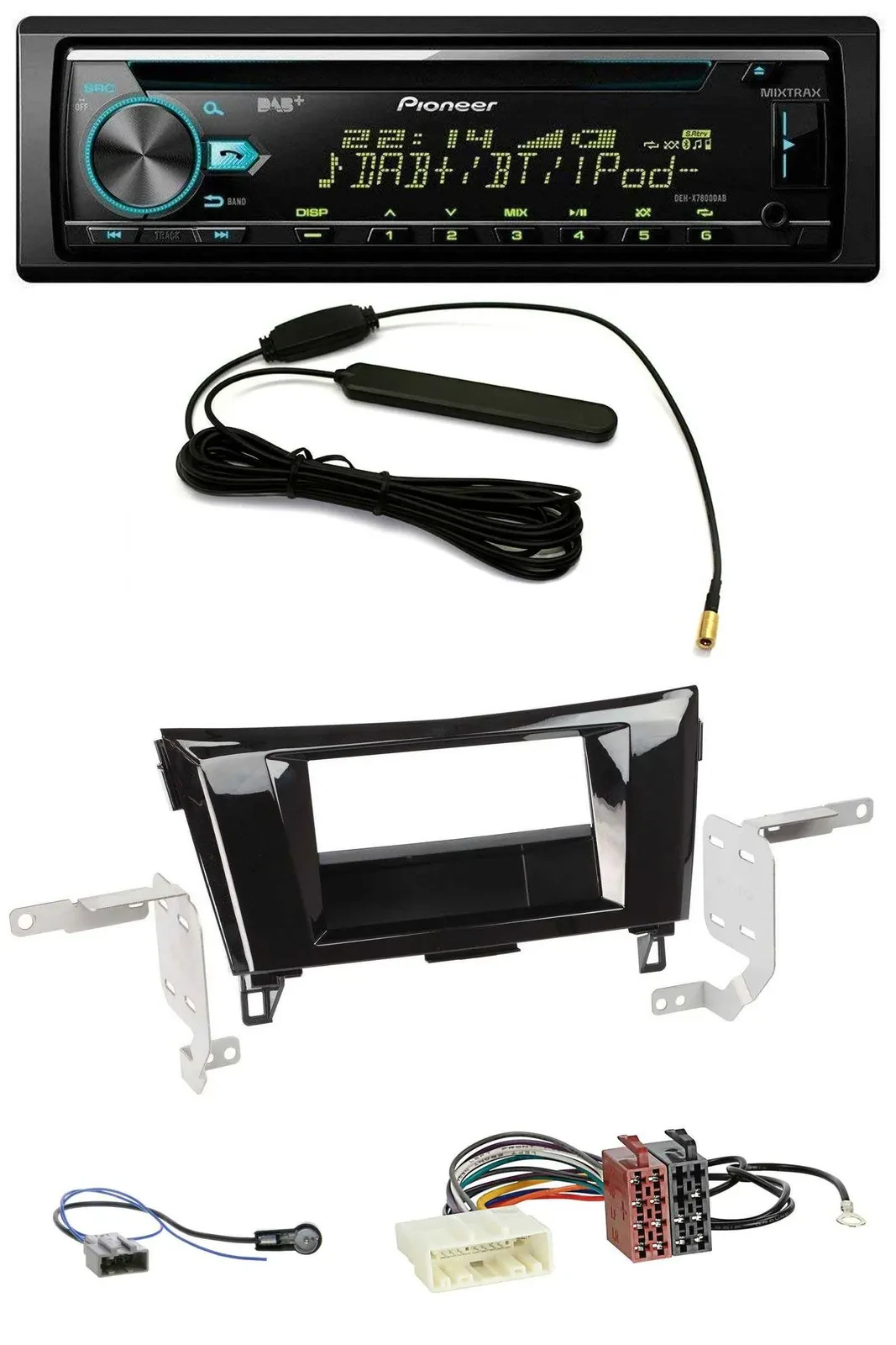 Автомагнитола для Nissan Qashqai/X-Trail (с 2014) Pioneer CD MP3 AUX DAB USB