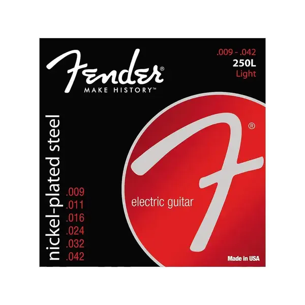 Струны для электрогитары Fender 250L Nickel-plated Steel 9-42