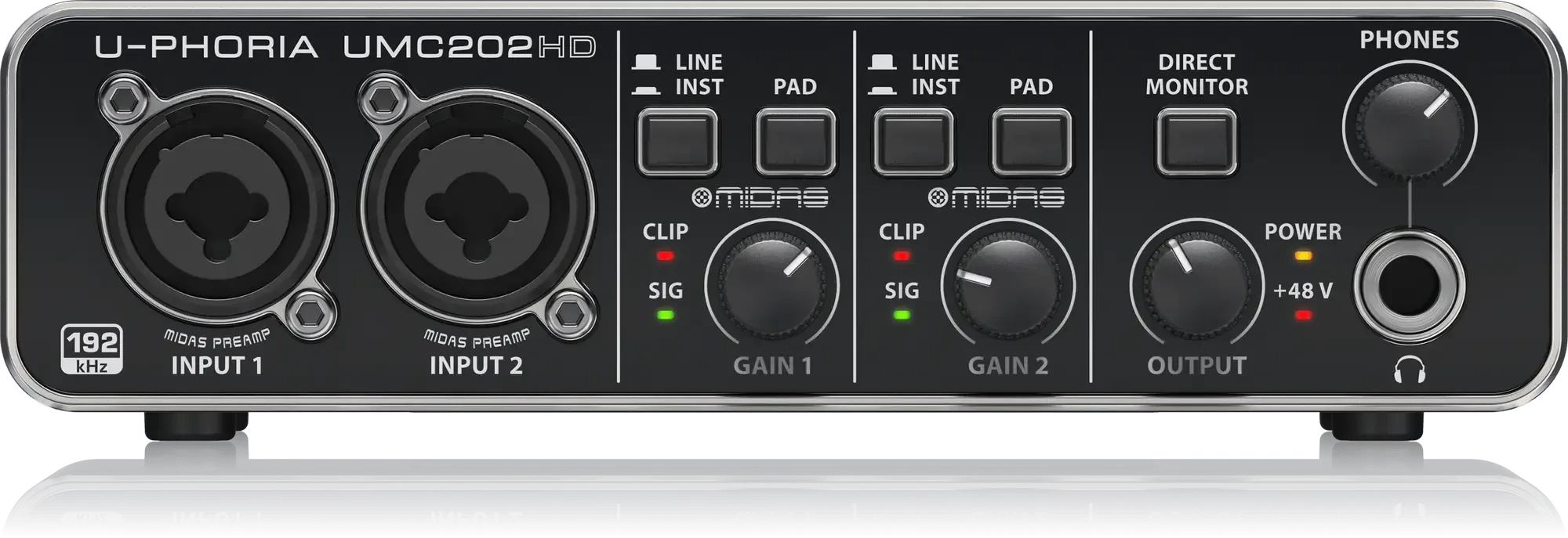 Внешняя звуковая карта Behringer U-Phoria UMC202HD