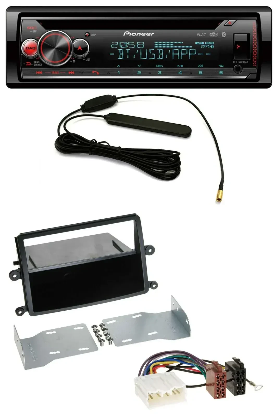 Автомагнитола для Mitsubishi L200 (с 2006) Pioneer USB, DAB, MP3, Bluetooth, CD