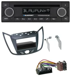 Blaupunkt MP3 Bluetooth DAB CD USB Autoradio für Ford C-Max / Kuga - dunkelgrau