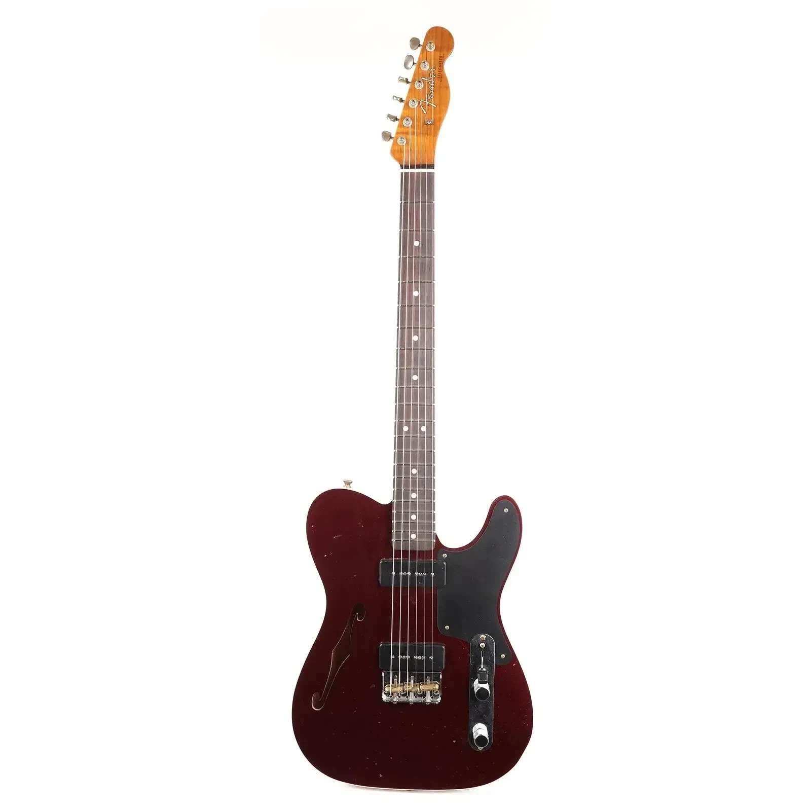 Электрогитара полуакустическая Fender Custom Shop P-90 Telecaster Thinline Journeyman Relic Aged Oxblood