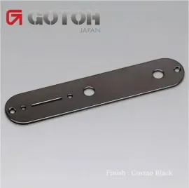 Gotoh Control Plate for Fender Guitar Telecaster Tele w/ Screws, COSMO BLACK