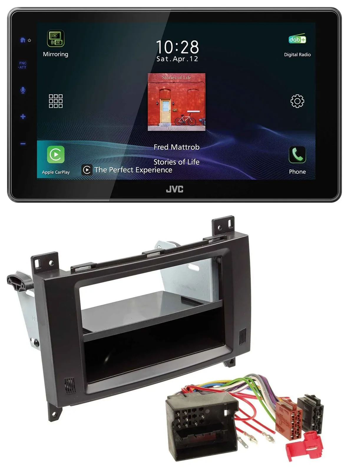 JVC DAB MP3 Bluetooth USB Autoradio für Mercedes A- B-Klasse Vito Profiversion