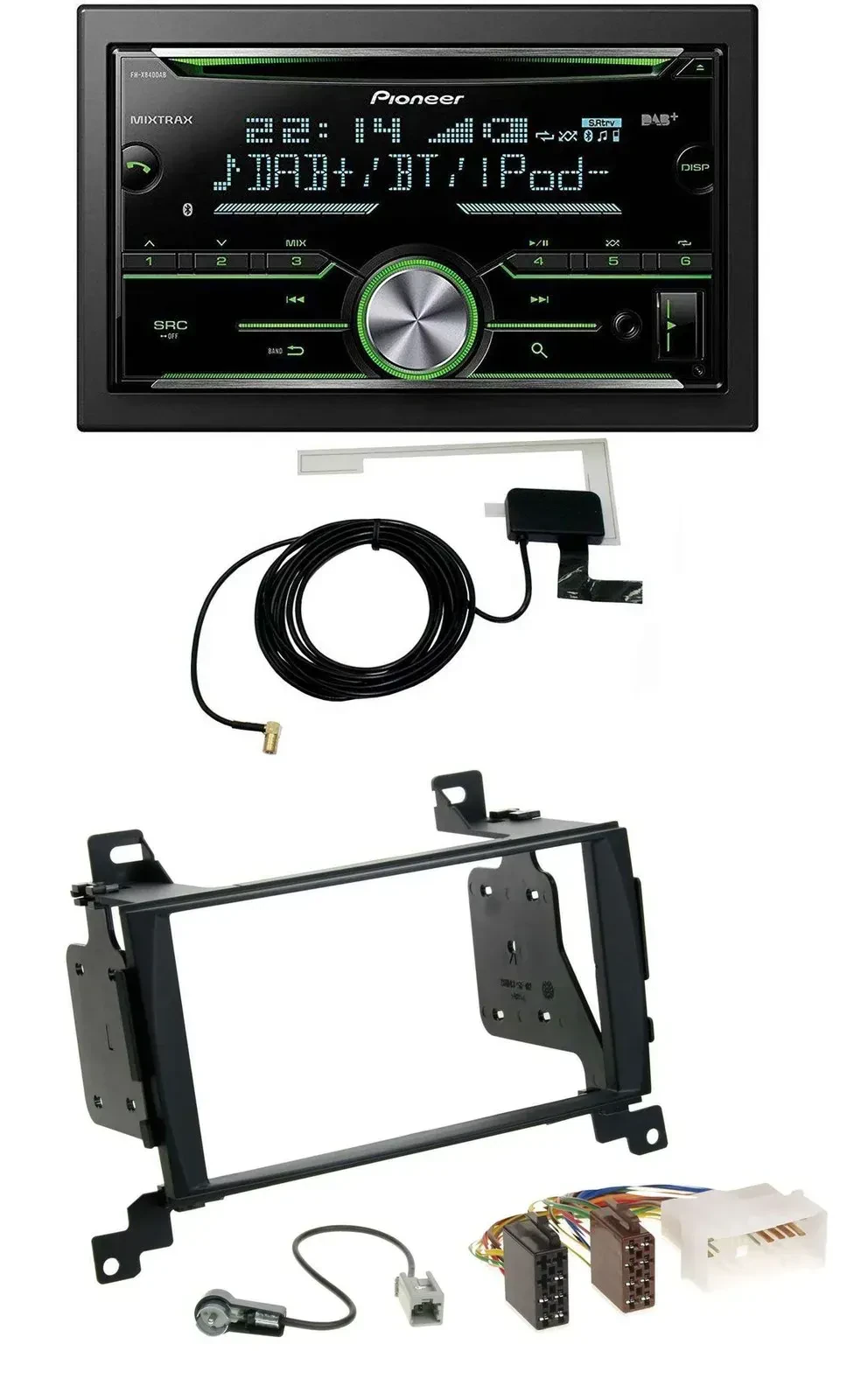 Автомагнитола для Hyundai Santa Fe 2007-2012 Pioneer 2DIN, CD, USB, MP3, Bluetooth, DAB