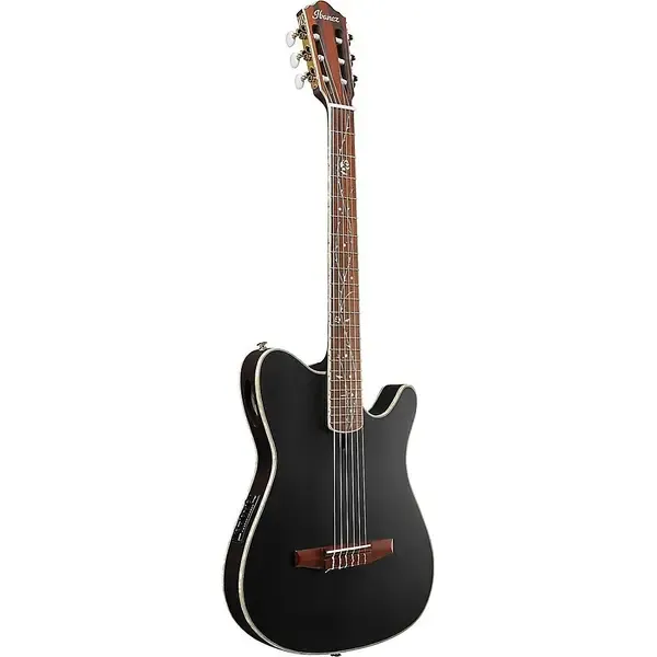 Классическая гитара с подключением Ibanez TOD10N Tim Henson Signature Nylon Black Flat