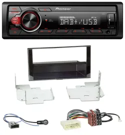 Pioneer MP3 1DIN DAB USB AUX Autoradio für Nissan Micra, Note (ab 2013)