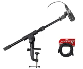 Инструментальный микрофон Audio-technica ATM230 Black со стойкой и кабелем