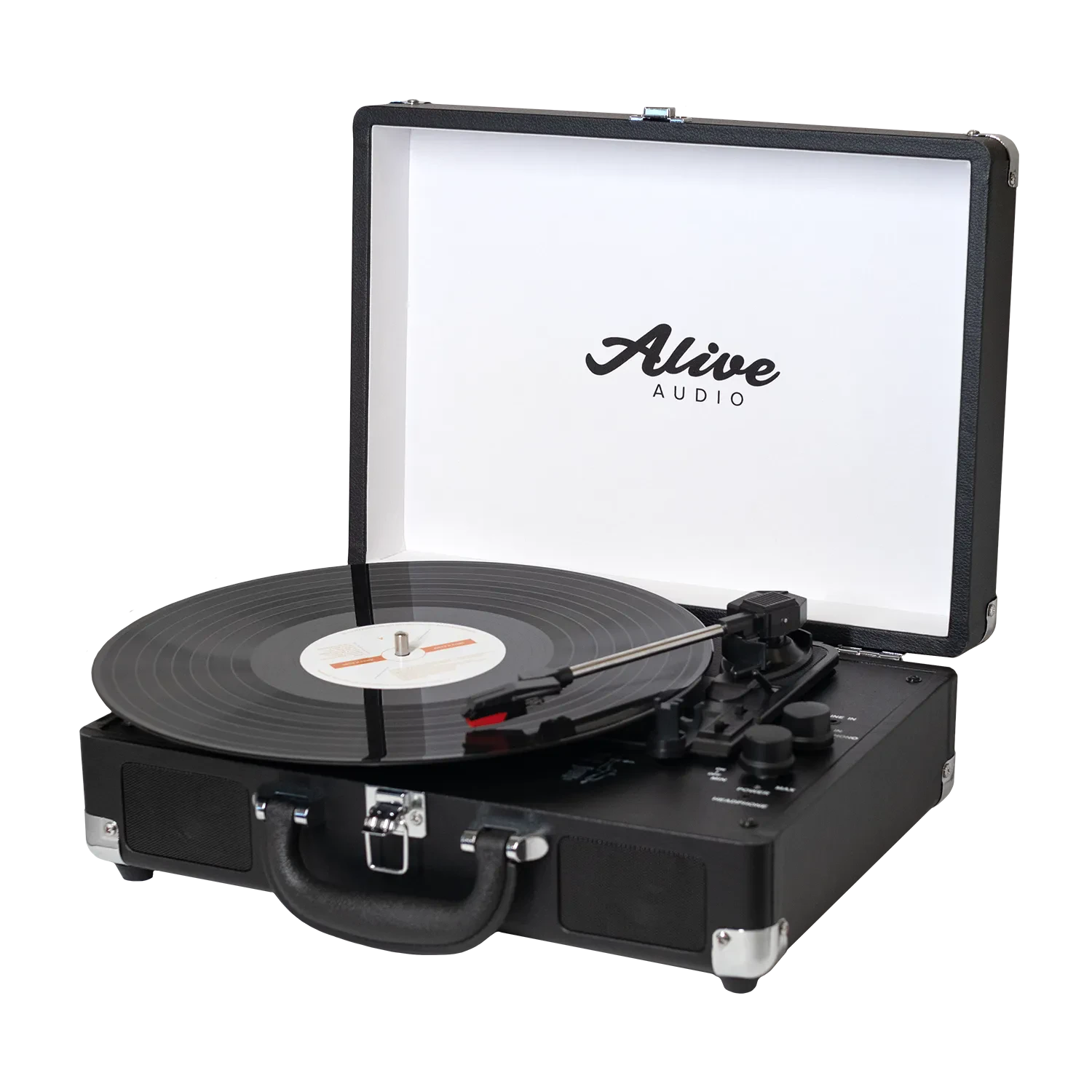 Виниловый проигрыватель Alive Audio GLAM Noir c Bluetooth и встроенной стереосистемой