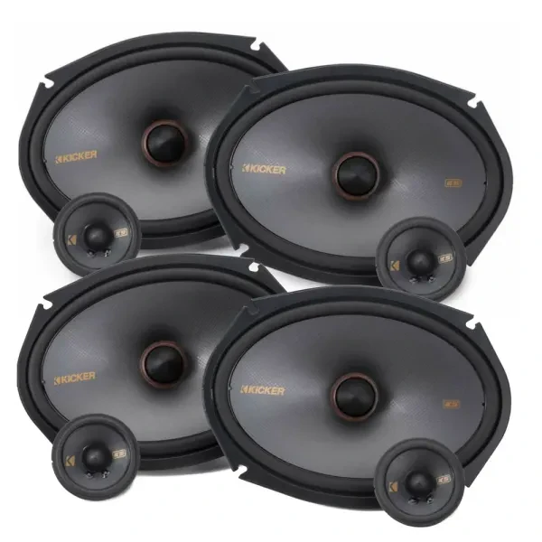 (2-Pairs) Kicker 51KSS269 400W 6x9" 2-Way 4-ohm Component Speakers