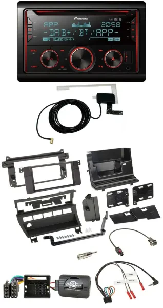 Pioneer 2DIN Lenkrad DAB USB CD Bluetooth Autoradio für BMW 3er 2001-2006 5 Scha