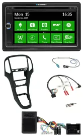 Blaupunkt Bluetooth 2DIN Lenkrad DAB USB TMC Navigation für Opel Astra ab 09 Per