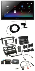 Pioneer DAB Lenkrad Bluetooth 2DIN USB Autoradio für BMW 3-er E46 2001-2006 1 Sc
