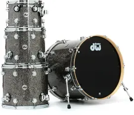Ударная установка акустическая DW Collector's Series Maple Finish Ply 4pc Drum Shell Pack, Black Galaxy