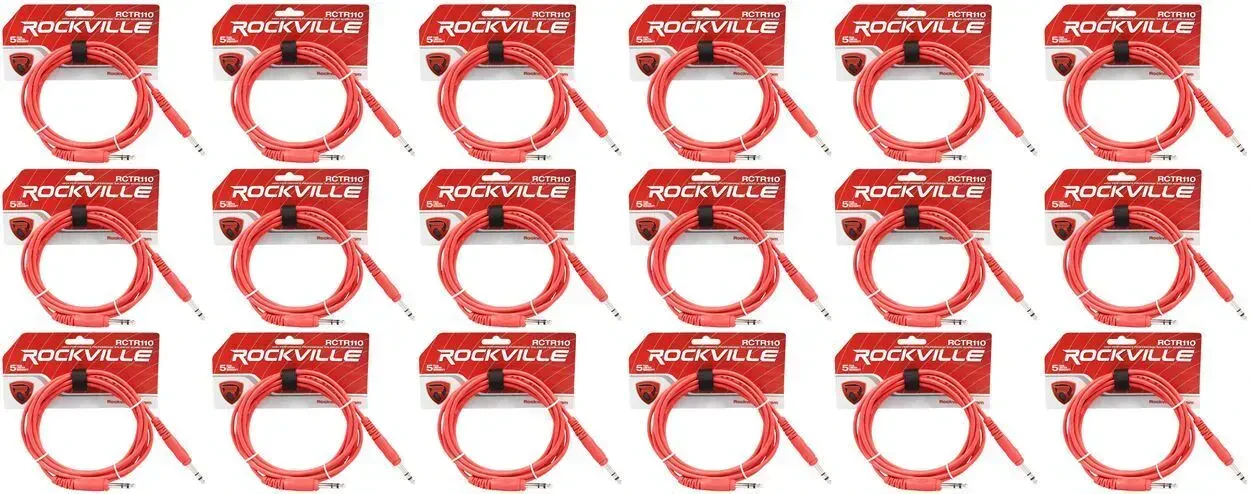 Коммутационный кабель Rockville RCTR110R Red 3 м (18 штук)