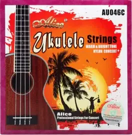 Комплект струн для концертного укулеле Alice AU046-C