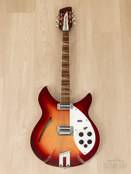 Электрогитара полуакустическая Rickenbacker 360/12V64 Vintage Reissue SS Fireglo w/case USA 1995