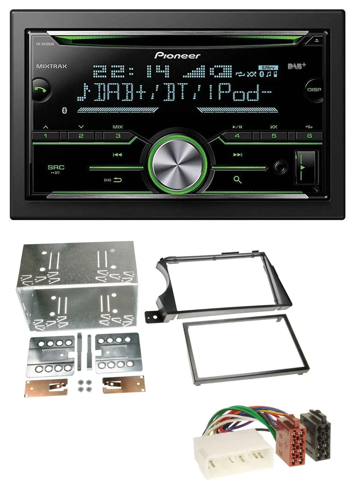 Pioneer Bluetooth MP3 DAB 2DIN USB CD Autoradio für SSangYong Actyon Kyron 2006-
