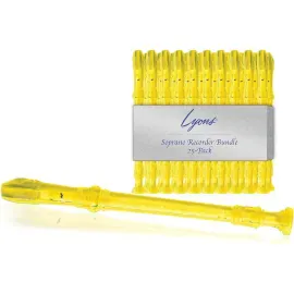 Блокфлейта Lyons 3PCRYEL Transparent Yellow (25 штук)