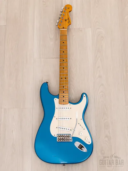 Электрогитара Fender American Vintage 1957 Stratocaster SSS Lake Placid Blue w/case USA 1989