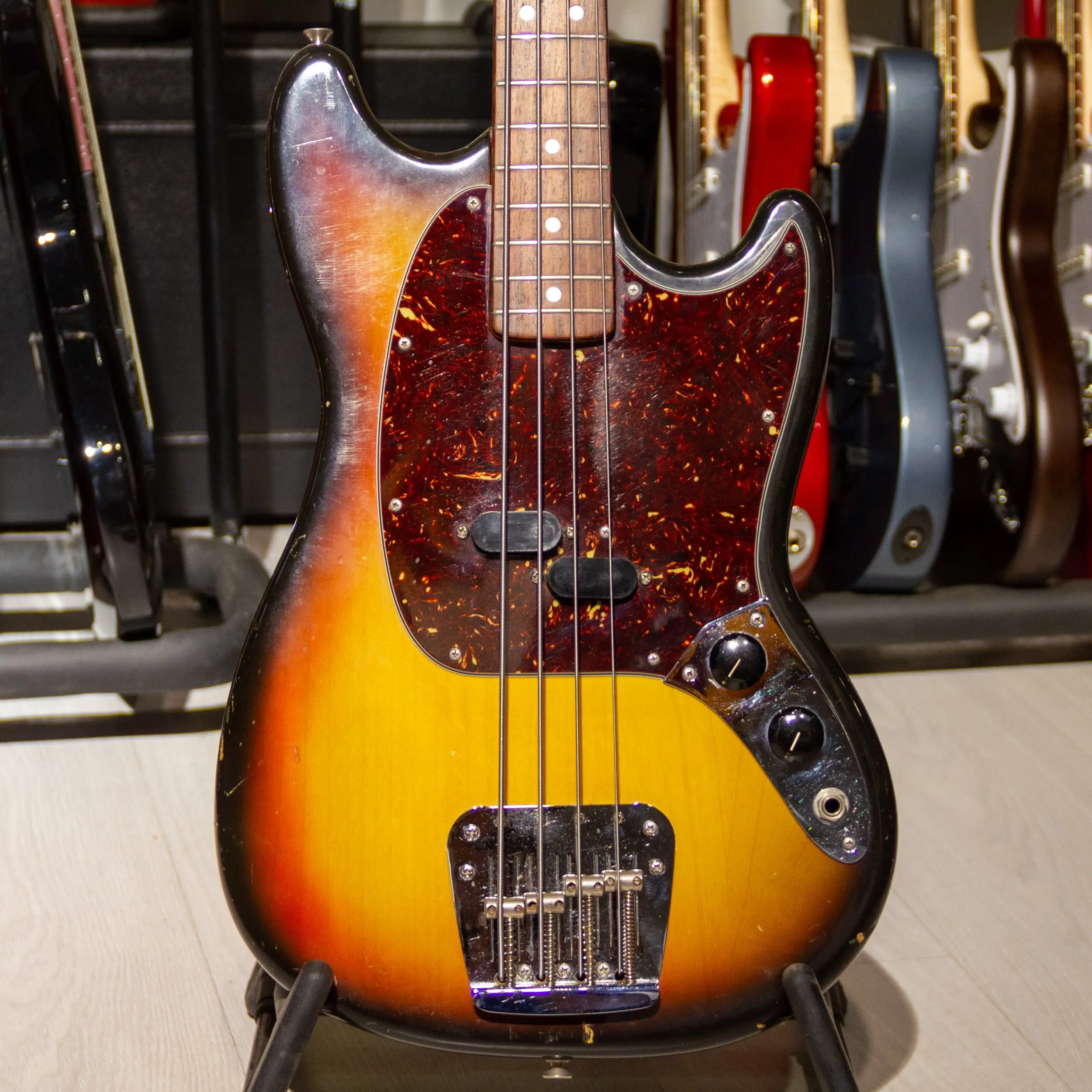 Бас-гитара Fender Mustang Bass P Sunburst USA 1971