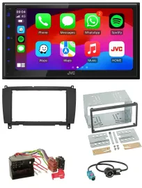 JVC Bluetooth 2DIN MP3 DAB USB Autoradio für Mercedes CLK C209 A209 04-10