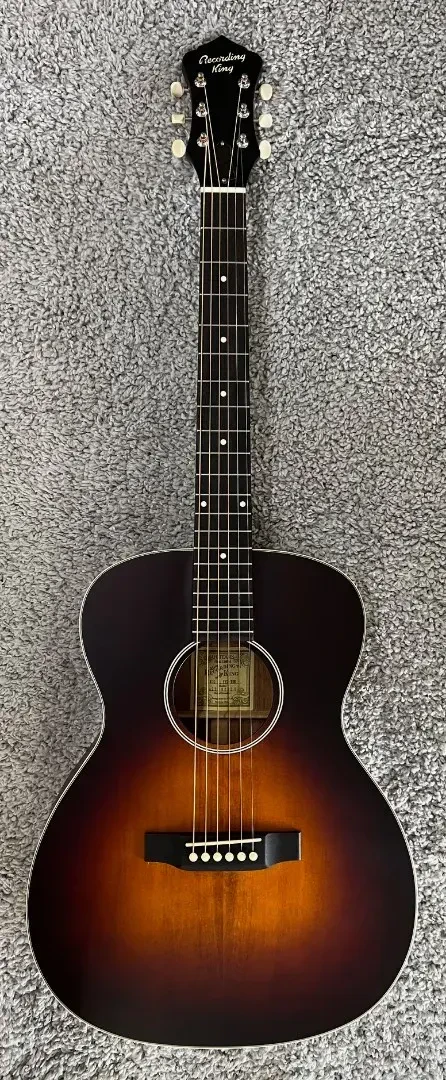 Recording King 000 Size ROS-11-FE3-TBR Solid Acoustic Electric Guitar #Q-Stock