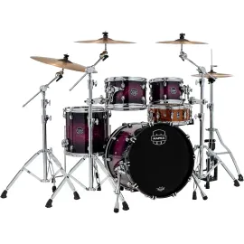 Mapex Saturn VI Fusion 4Piece Shell Pack with 20" Bass Drum Royal Purple Burst