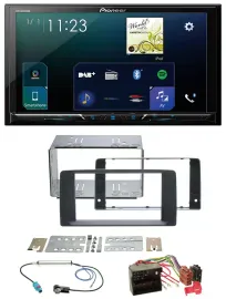 Pioneer MP3 Bluetooth USB 2DIN DAB Autoradio für MAN TGA TGL TGM TGS TGX ab 2007