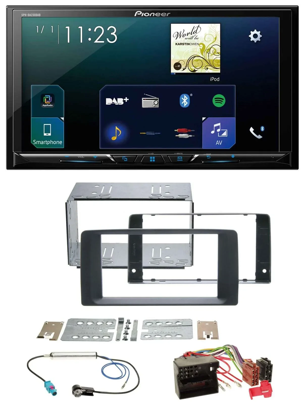 Pioneer MP3 Bluetooth USB 2DIN DAB Autoradio für MAN TGA TGL TGM TGS TGX ab 2007