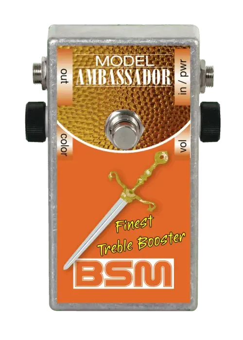 Педаль эффектов для электрогитары BSM Treble/Mid Booster Ambassador
