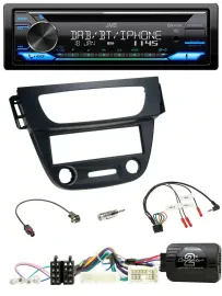 Автомагнитола для Renault Megane/Fluence 2012–2014 JVC Bluetooth, USB, DAB, CD